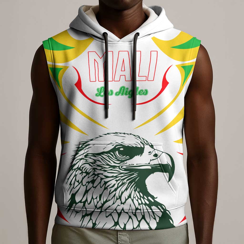 Mali Les Aigles Football Sleeveless Hoodie Eagles Sporty Style - African Pride