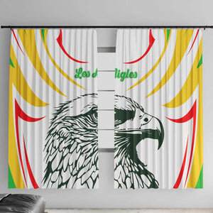 Mali Les Aigles Football Window Curtain Eagles Sporty Style