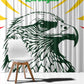 Mali Les Aigles Football Window Curtain Eagles Sporty Style