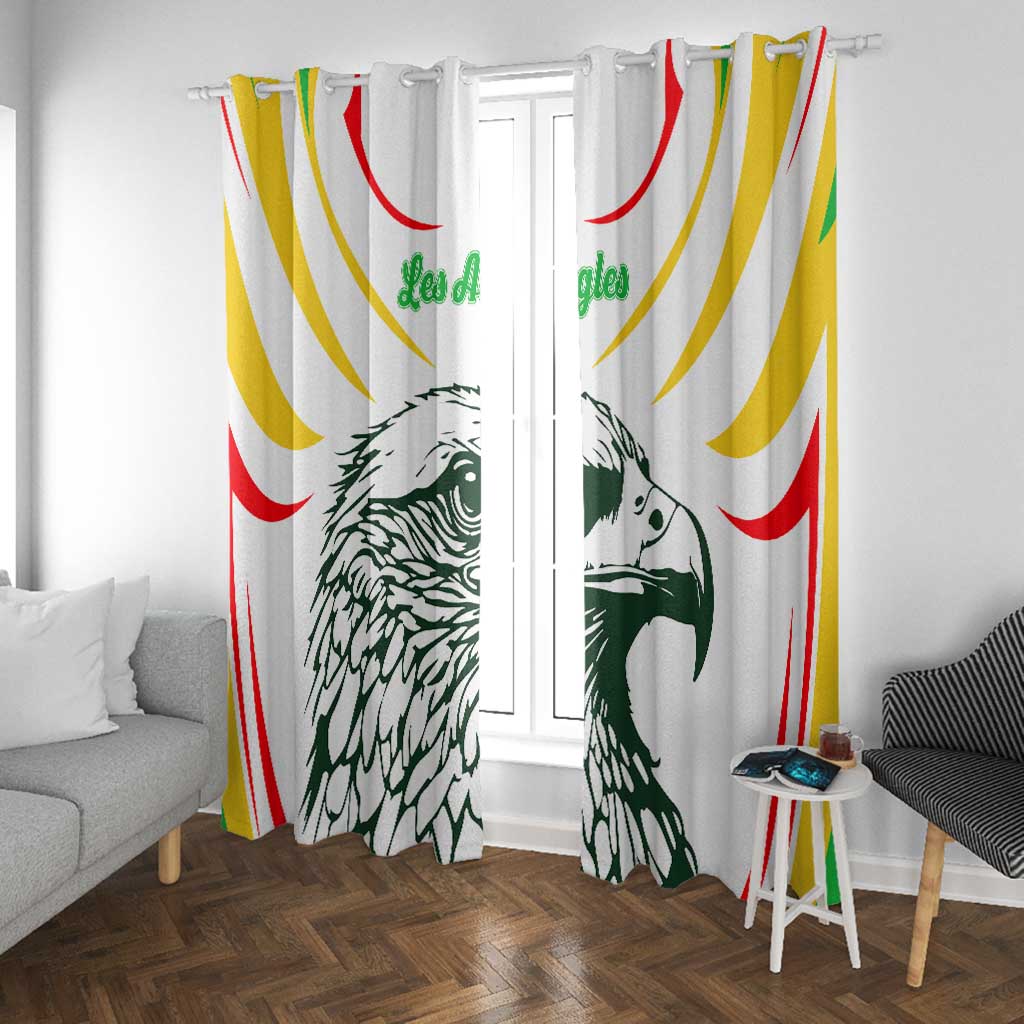 Mali Les Aigles Football Window Curtain Eagles Sporty Style
