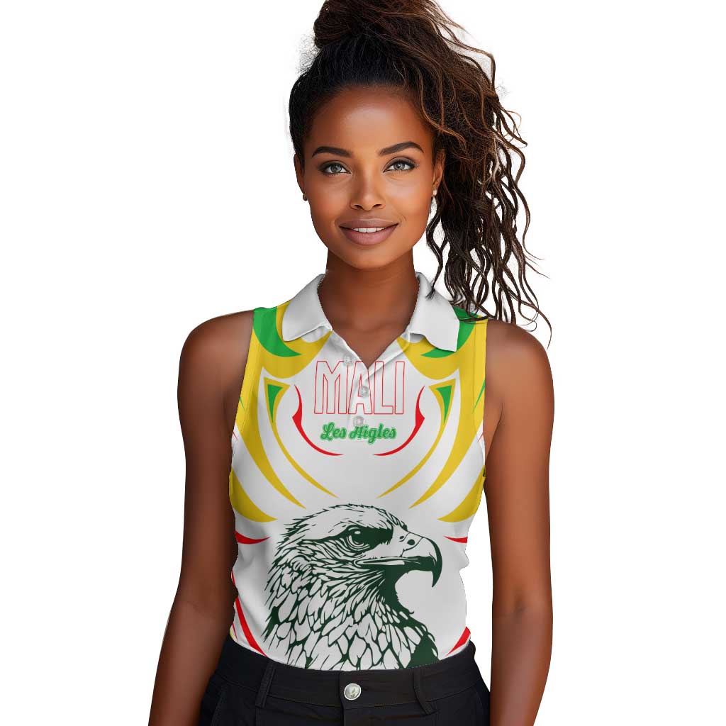 Mali Les Aigles Football Women Sleeveless Polo Shirt Eagles Sporty Style