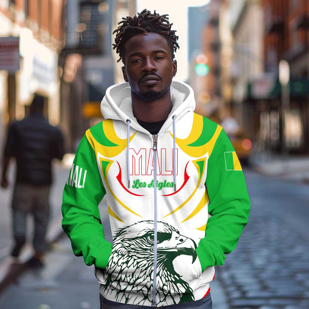 Mali Les Aigles Football Zip Hoodie Eagles Sporty Style