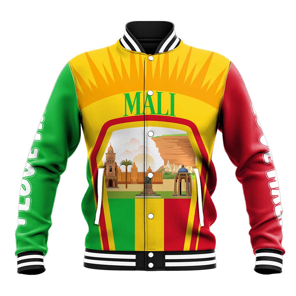 I Love Mali Baseball Jacket Famous Tourist Destinations