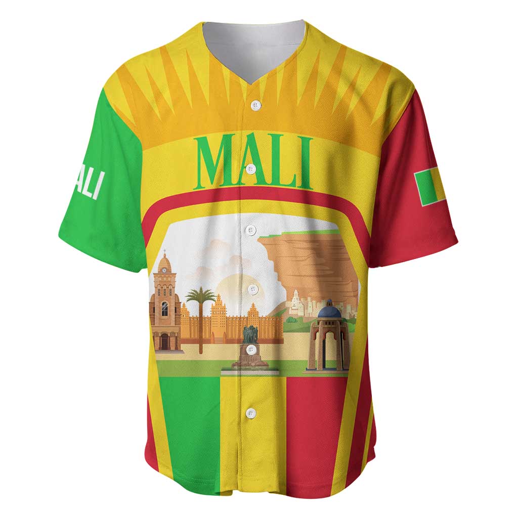 I Love Mali Baseball Jersey Famous Tourist Destinations