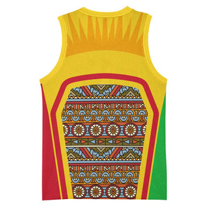 I Love Mali Basketball Jersey Famous Tourist Destinations - African Pride