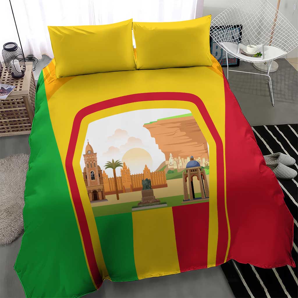 I Love Mali Bedding Set Famous Tourist Destinations