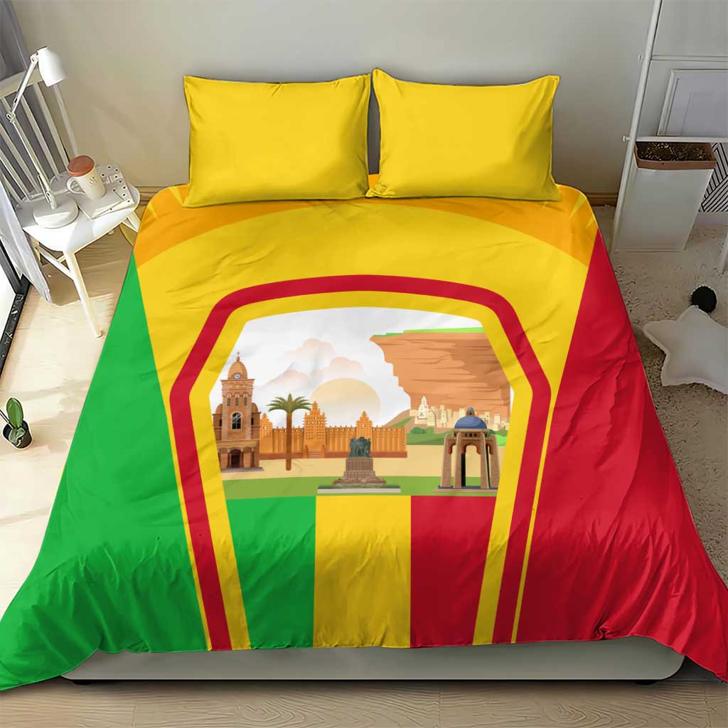 I Love Mali Bedding Set Famous Tourist Destinations