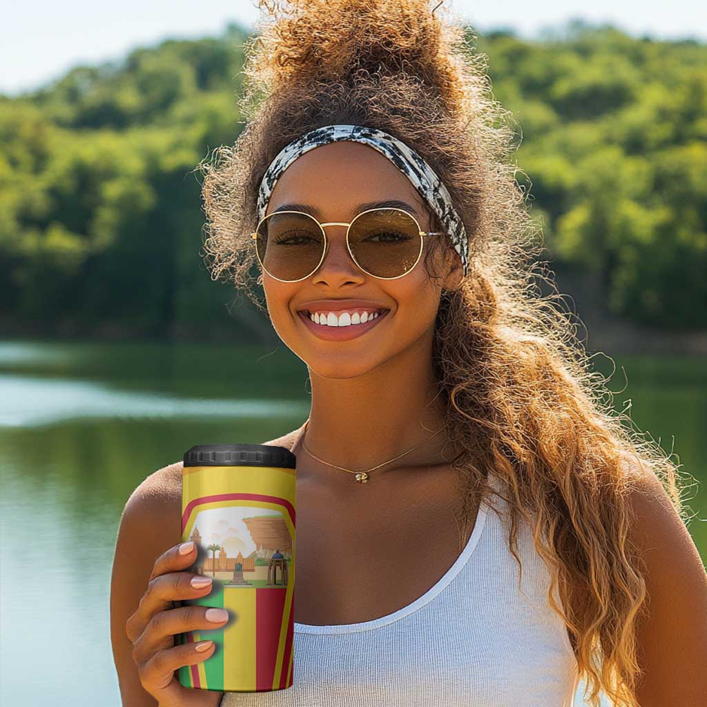 I Love Mali 4 in 1 Can Cooler Tumbler Famous Tourist Destinations