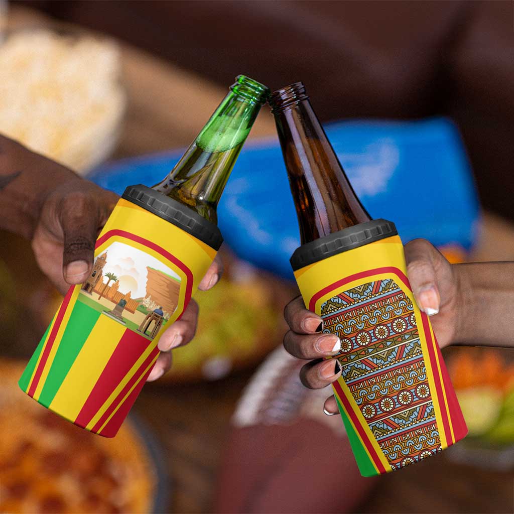 I Love Mali 4 in 1 Can Cooler Tumbler Famous Tourist Destinations