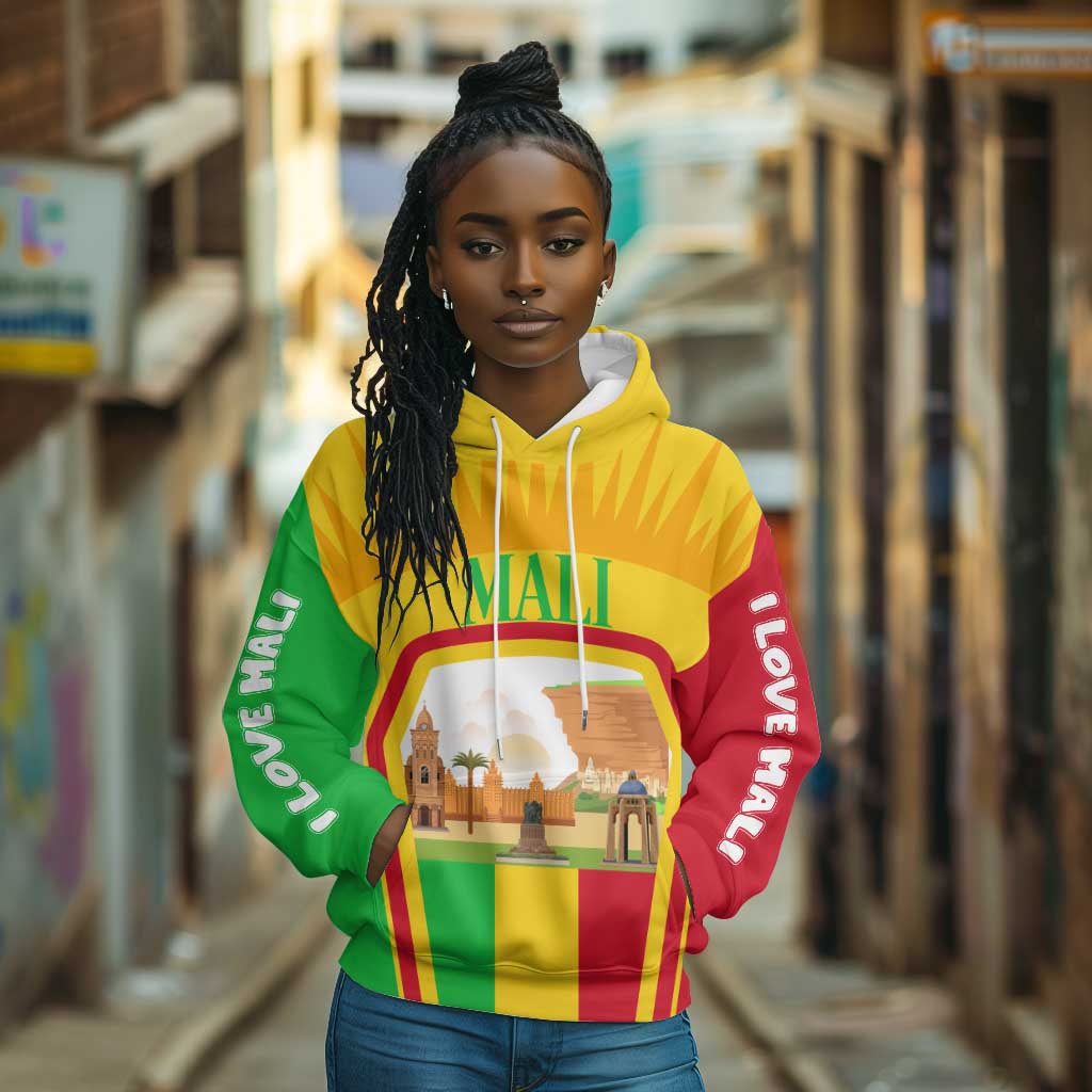 I Love Mali Hoodie Famous Tourist Destinations