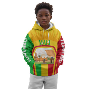 I Love Mali Kid Hoodie Famous Tourist Destinations