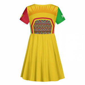 I Love Mali Kid Short Sleeve Dress Famous Tourist Destinations
