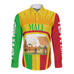 I Love Mali Long Sleeve Button Shirt Famous Tourist Destinations