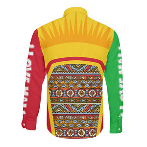 I Love Mali Long Sleeve Button Shirt Famous Tourist Destinations