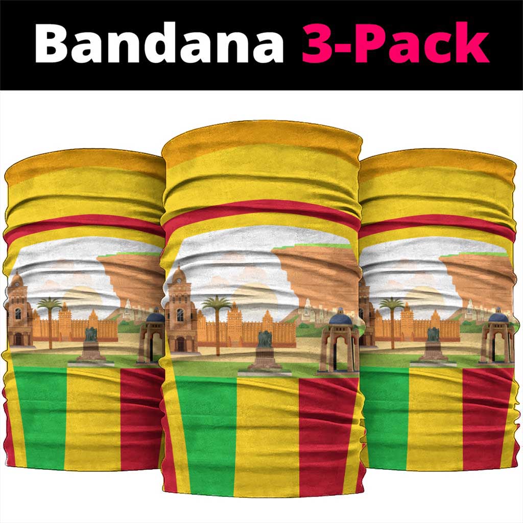 I Love Mali Neck Gaiter Famous Tourist Destinations - African Pride