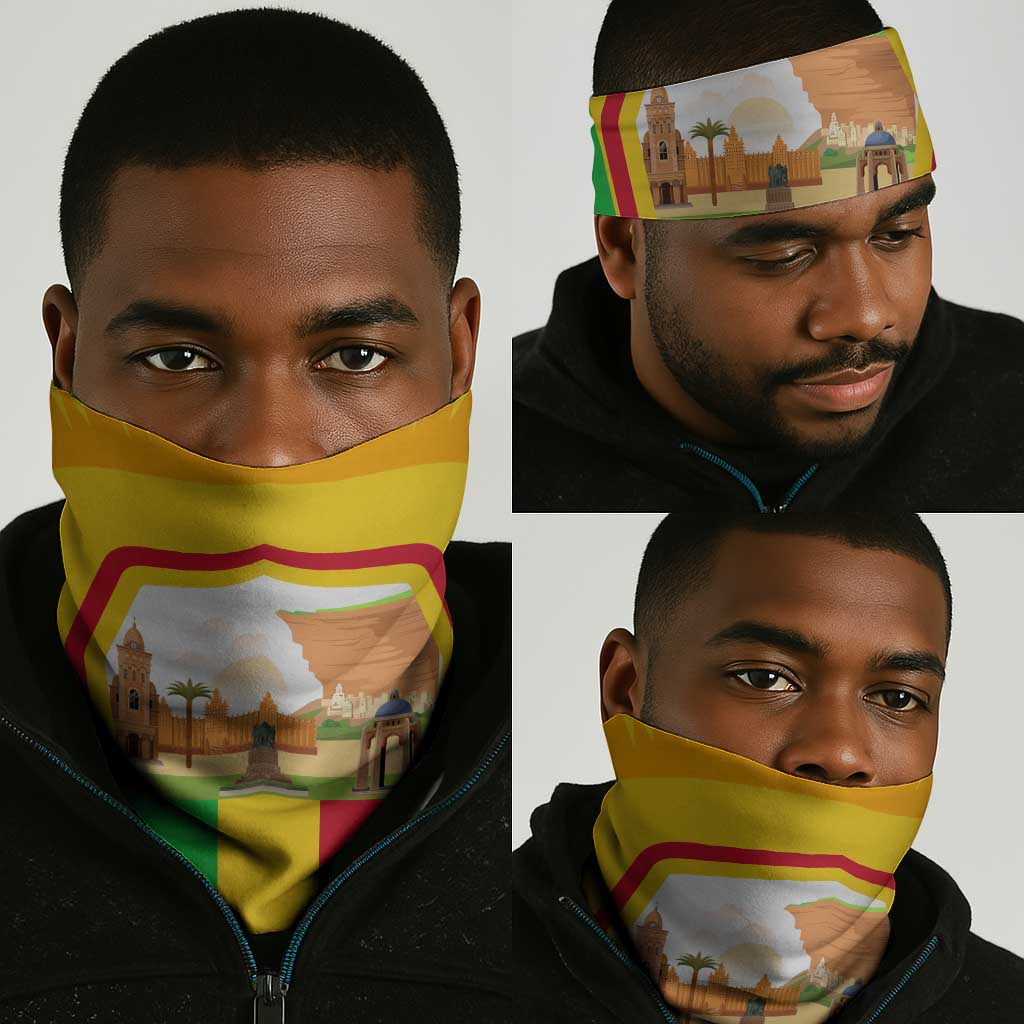 I Love Mali Neck Gaiter Famous Tourist Destinations - African Pride