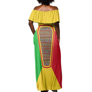I Love Mali Off Shoulder Maxi Dress Famous Tourist Destinations