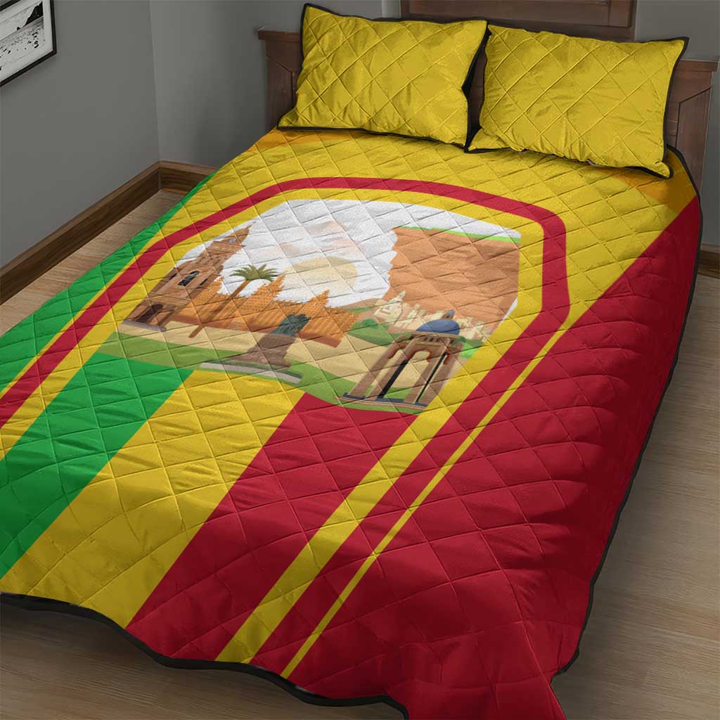 I Love Mali Quilt Bed Set Famous Tourist Destinations