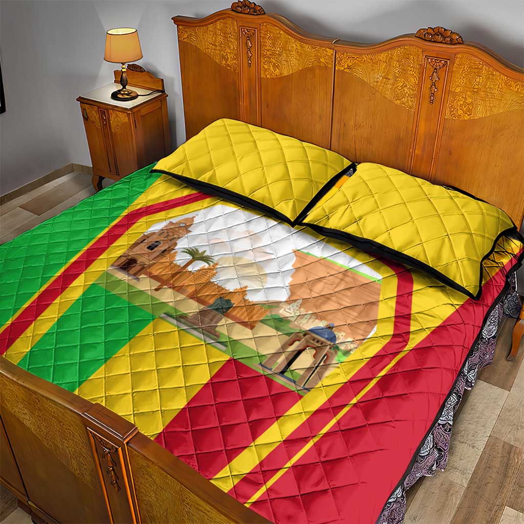 I Love Mali Quilt Bed Set Famous Tourist Destinations