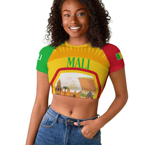 I Love Mali Raglan Cropped T shirt Famous Tourist Destinations