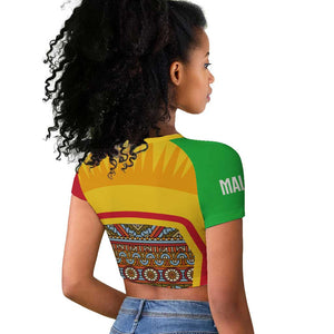 I Love Mali Raglan Cropped T shirt Famous Tourist Destinations