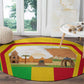I Love Mali Round Carpet Famous Tourist Destinations