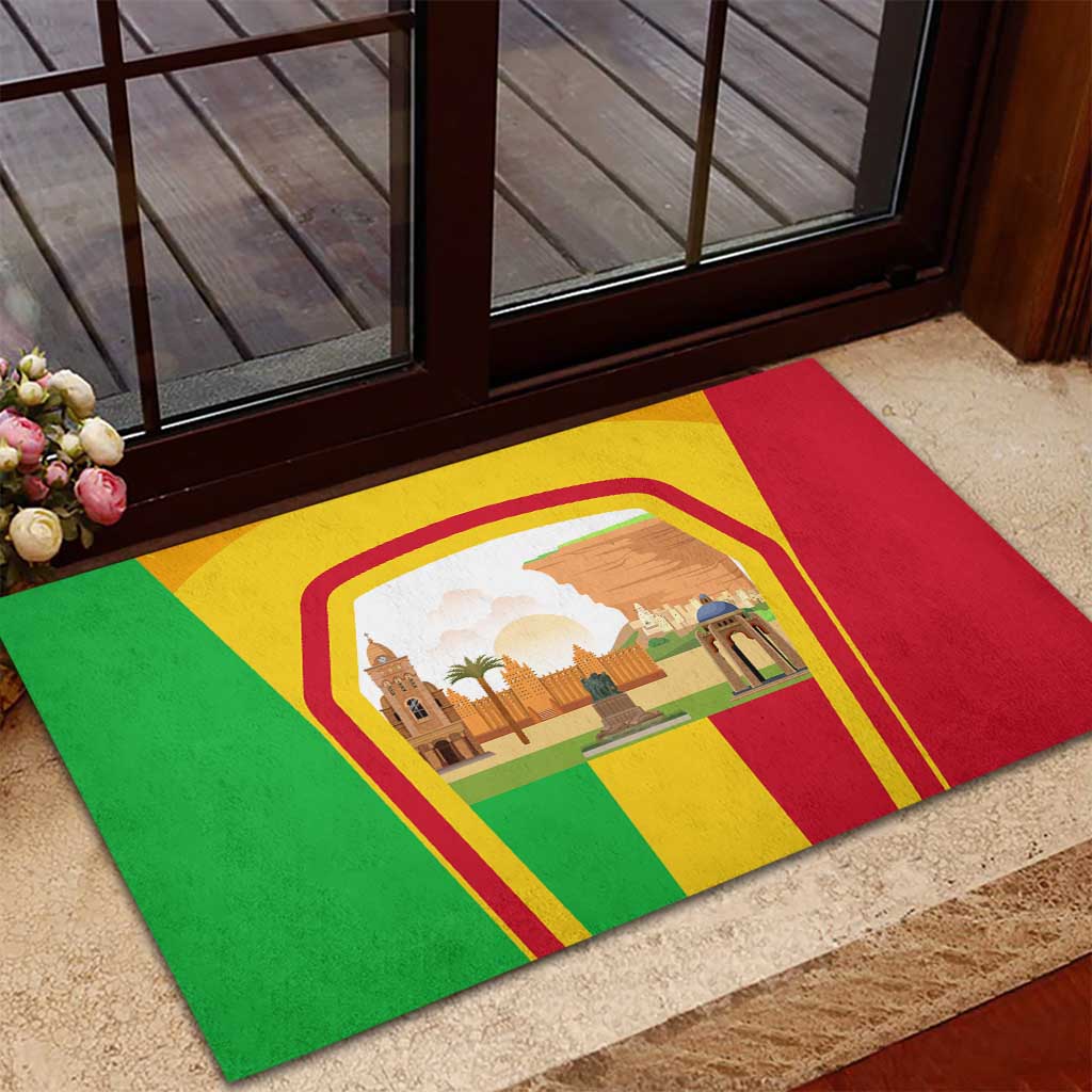 I Love Mali Rubber Doormat Famous Tourist Destinations