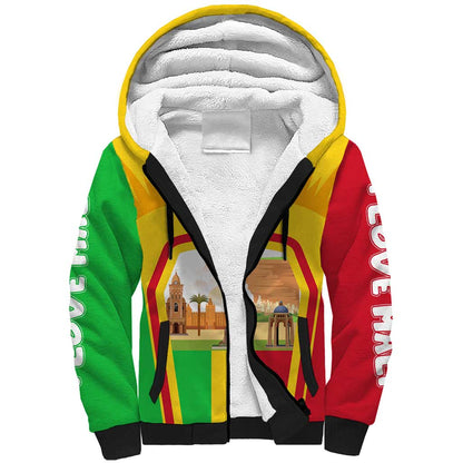 I Love Mali Sherpa Hoodie Famous Tourist Destinations