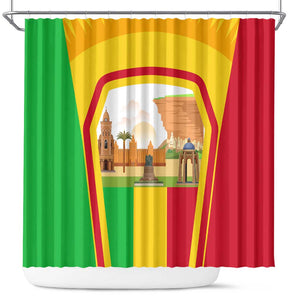 I Love Mali Shower Curtain Famous Tourist Destinations