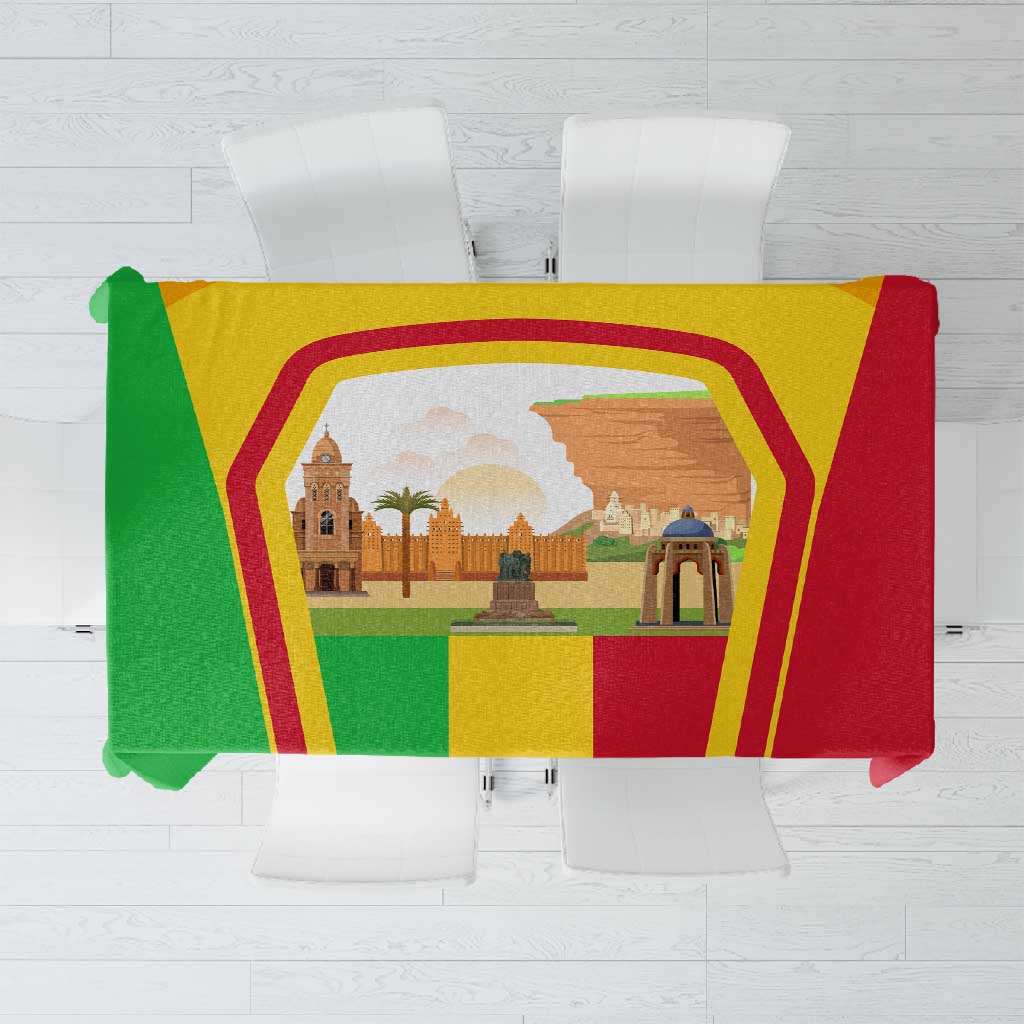 I Love Mali Tablecloth Famous Tourist Destinations
