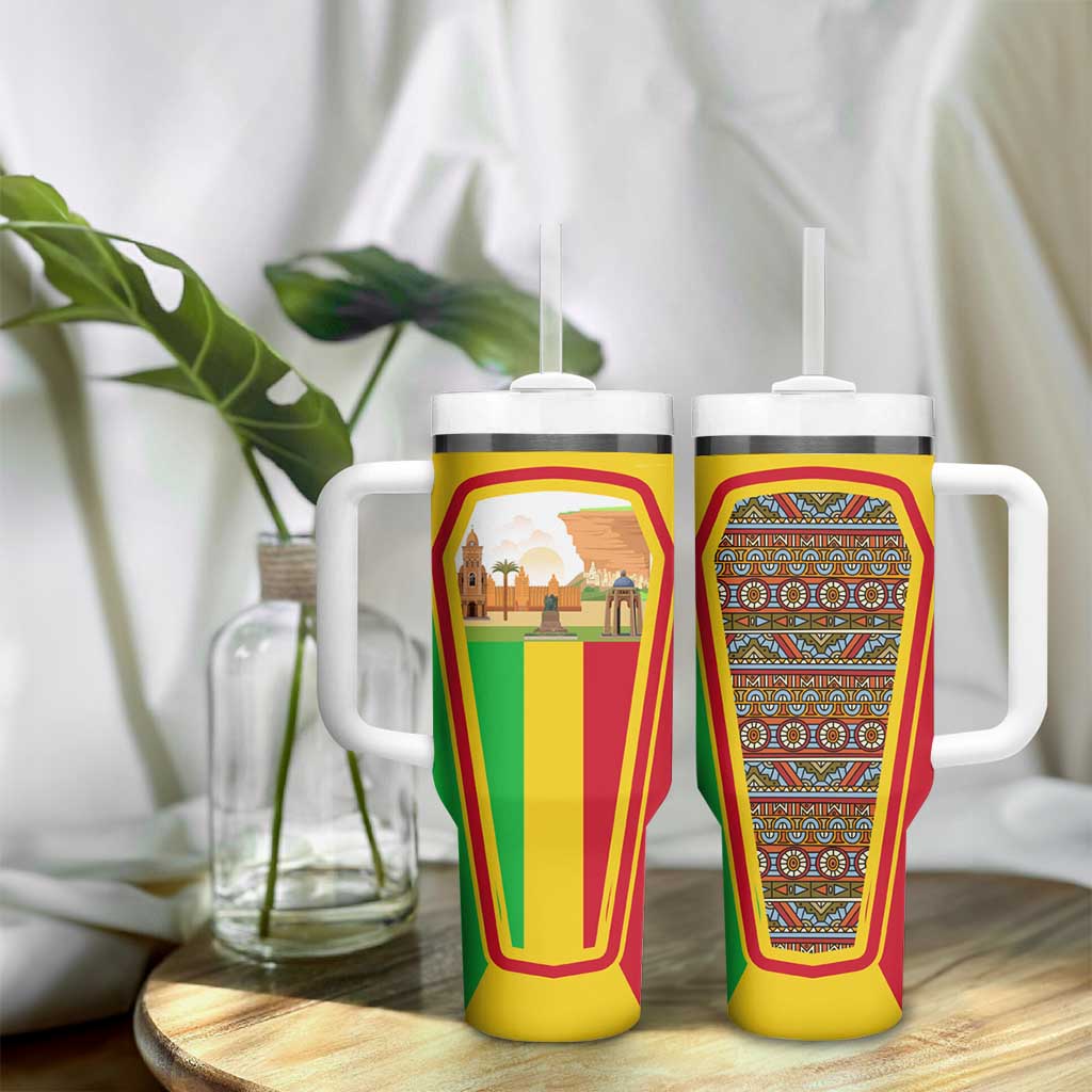 I Love Mali Tumbler With Handle Famous Tourist Destinations