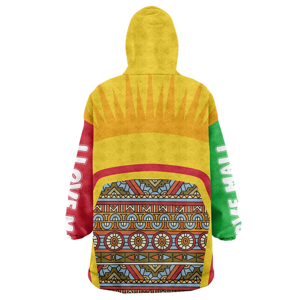 I Love Mali Wearable Blanket Hoodie Famous Tourist Destinations