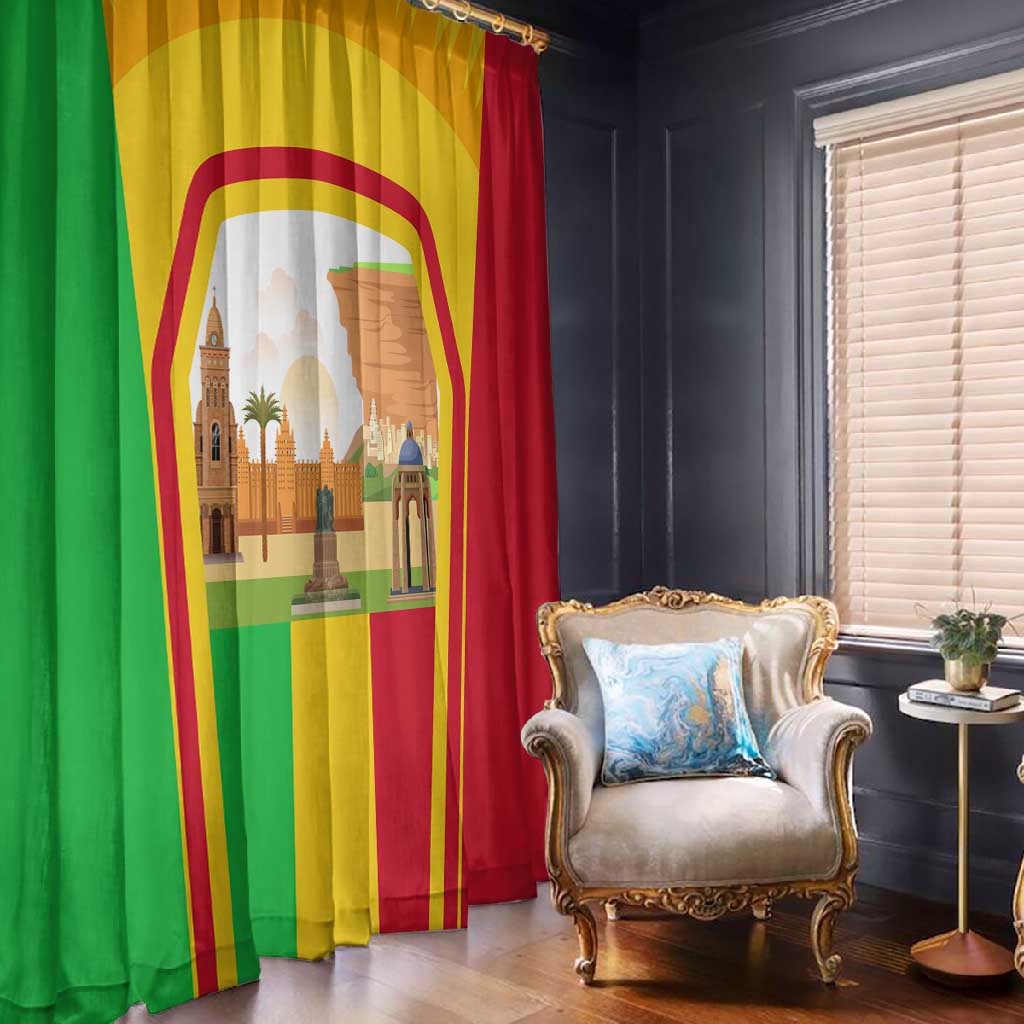 I Love Mali Window Curtain Famous Tourist Destinations