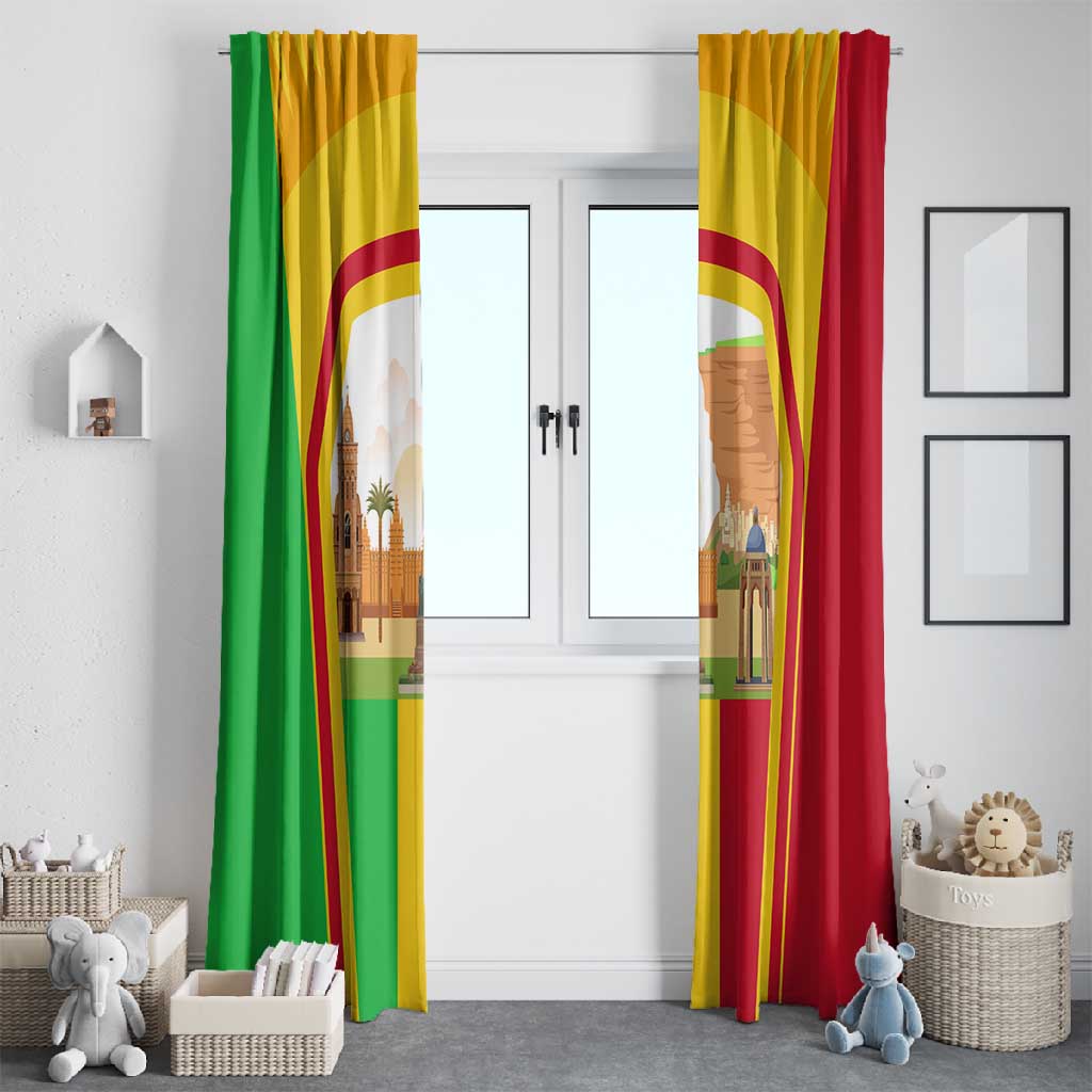 I Love Mali Window Curtain Famous Tourist Destinations