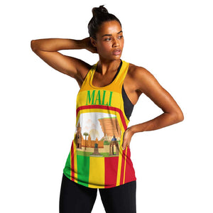 I Love Mali Women Racerback Tank Famous Tourist Destinations