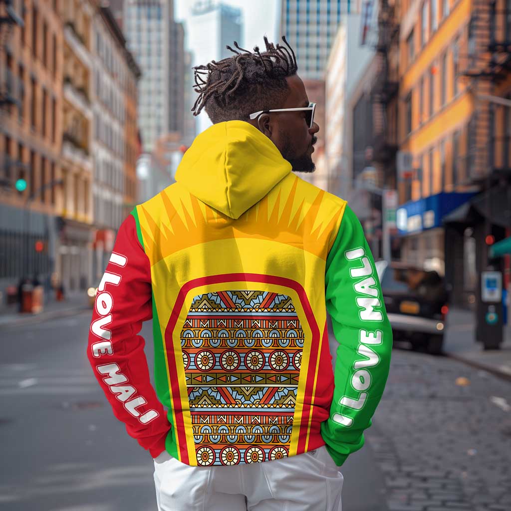 I Love Mali Zip Hoodie Famous Tourist Destinations