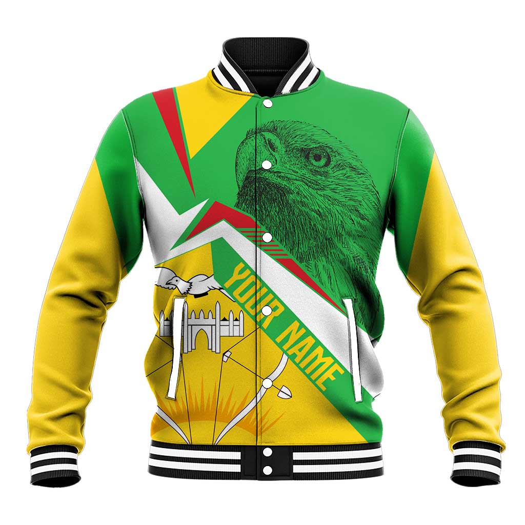 Mali Vulture Eagles Baseball Jacket African Pattern Flag Color