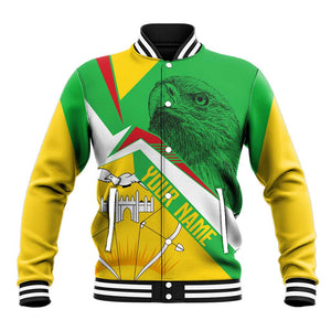 Mali Vulture Eagles Baseball Jacket African Pattern Flag Color