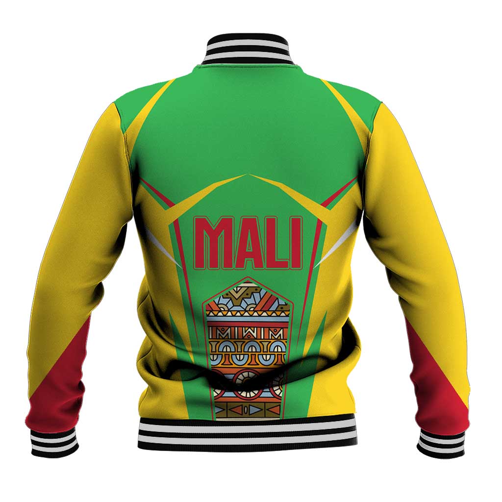 Mali Vulture Eagles Baseball Jacket African Pattern Flag Color