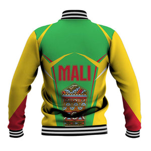 Mali Vulture Eagles Baseball Jacket African Pattern Flag Color