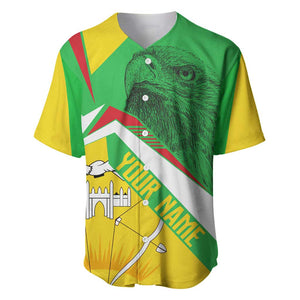 Mali Vulture Eagles Baseball Jersey African Pattern Flag Color