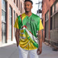 Mali Vulture Eagles Baseball Jersey African Pattern Flag Color