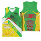 Mali Vulture Eagles Basketball Jersey African Pattern Flag Color - African Pride