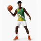 Mali Vulture Eagles Basketball Jersey African Pattern Flag Color - African Pride