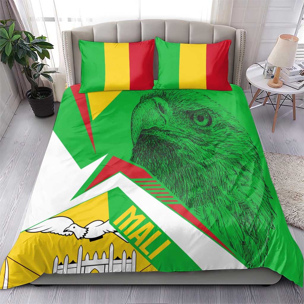 Mali Vulture Eagles Bedding Set African Pattern Flag Color