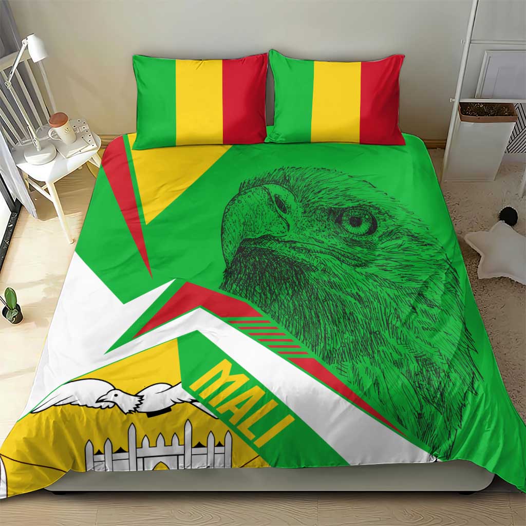 Mali Vulture Eagles Bedding Set African Pattern Flag Color