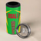 Mali Vulture Eagles 4 in 1 Can Cooler Tumbler African Pattern Flag Color