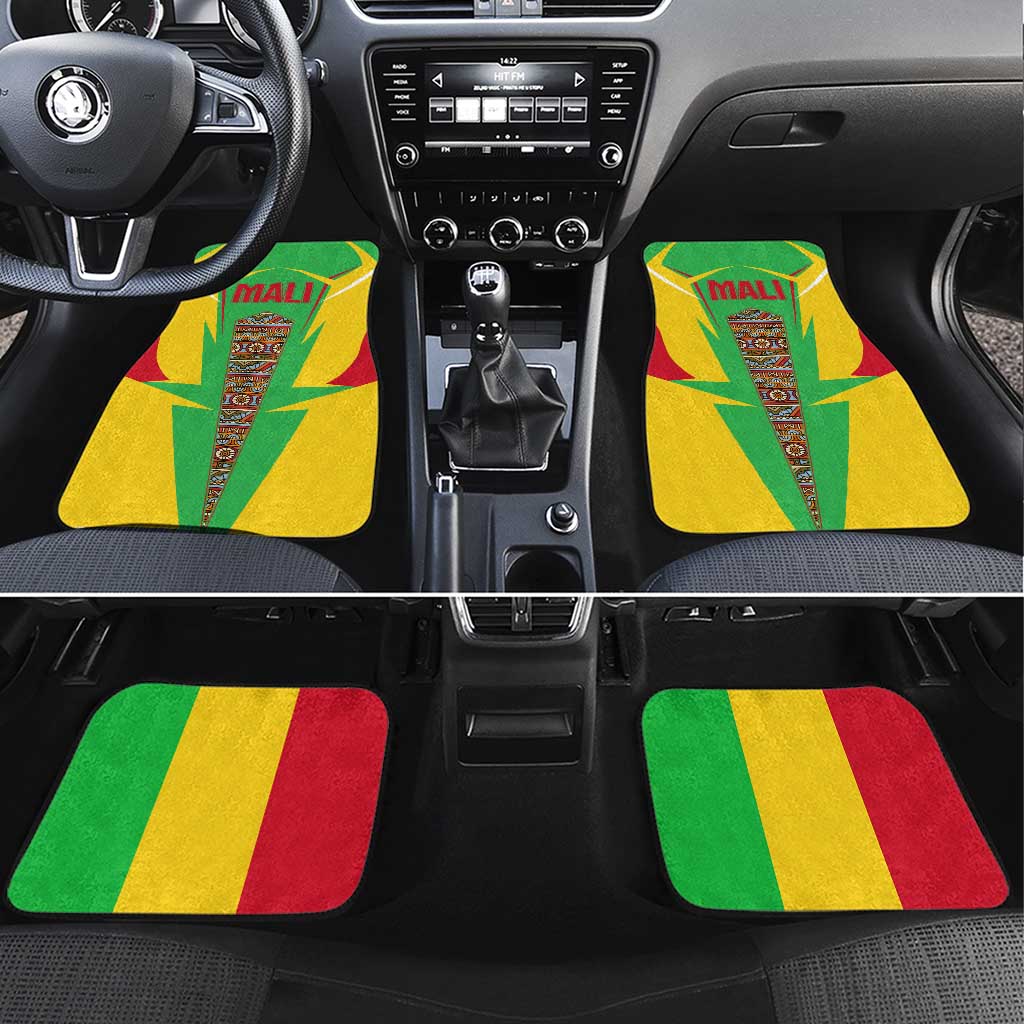 Mali Vulture Eagles Car Mats African Pattern Flag Color