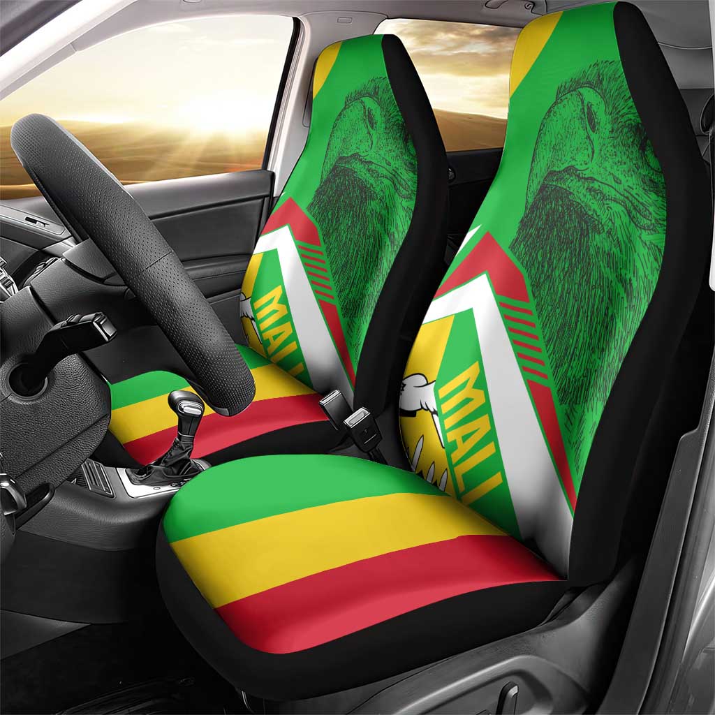 Mali Vulture Eagles Car Seat Cover African Pattern Flag Color