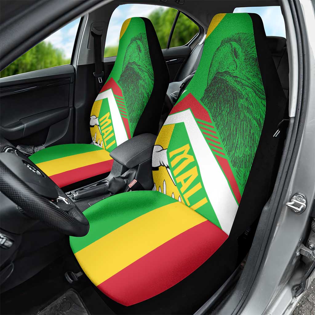 Mali Vulture Eagles Car Seat Cover African Pattern Flag Color